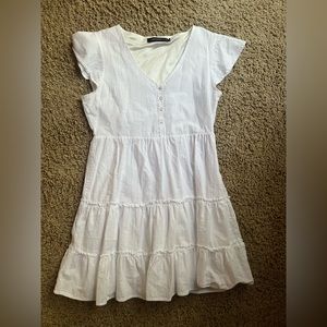 White Tiered Dress